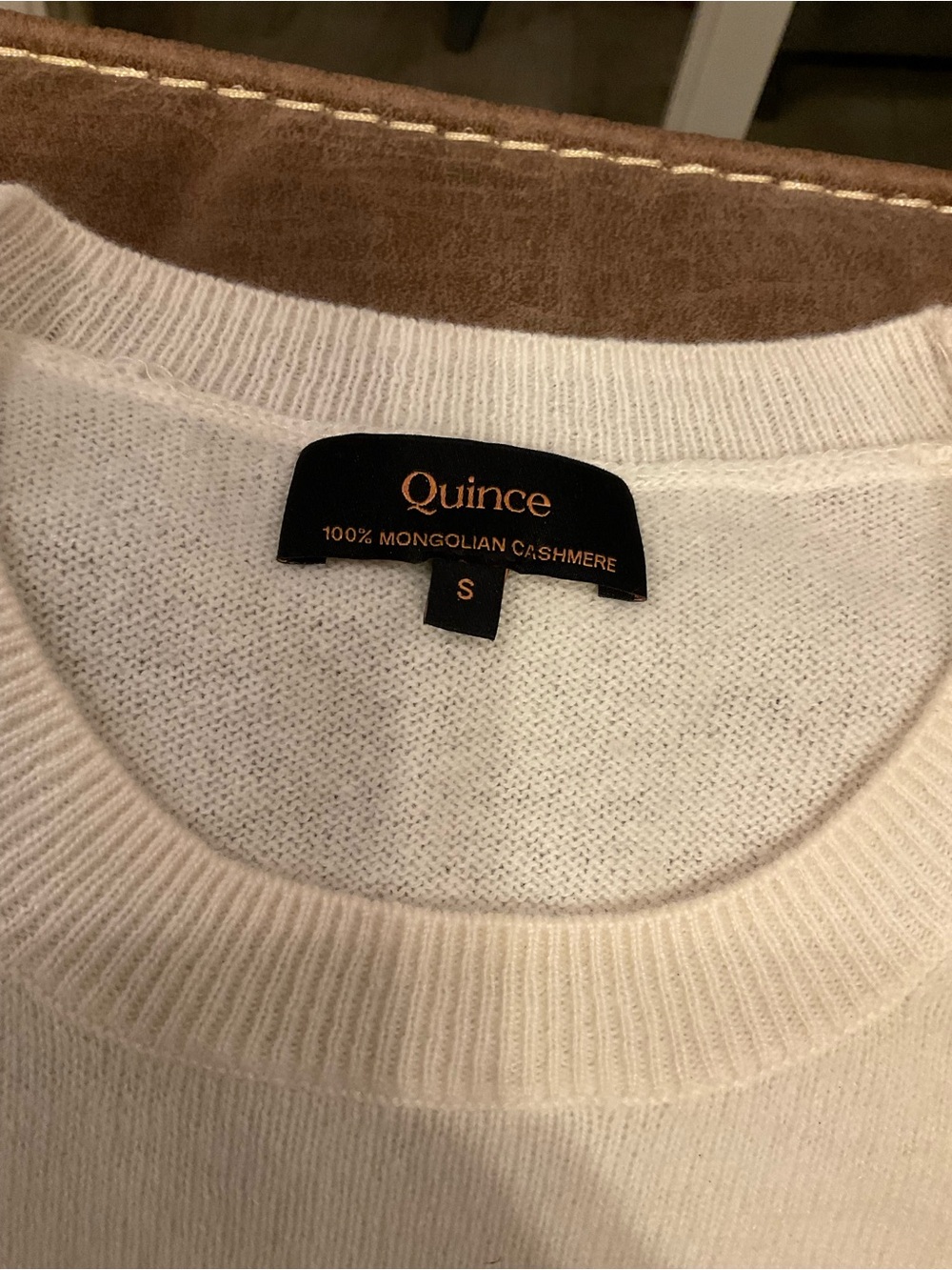 Quince White Cashmere Top - S - Picture 2 of 3